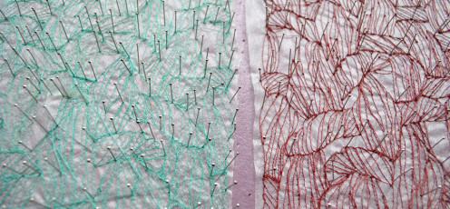 02_Thread Drawings Blue and Burgendy in Progress copy