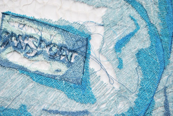 Blue Backpack Detail