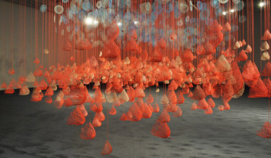 Pink Field Blue Fog Detail 1