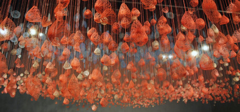 Pink Field Blue Fog Detail 2