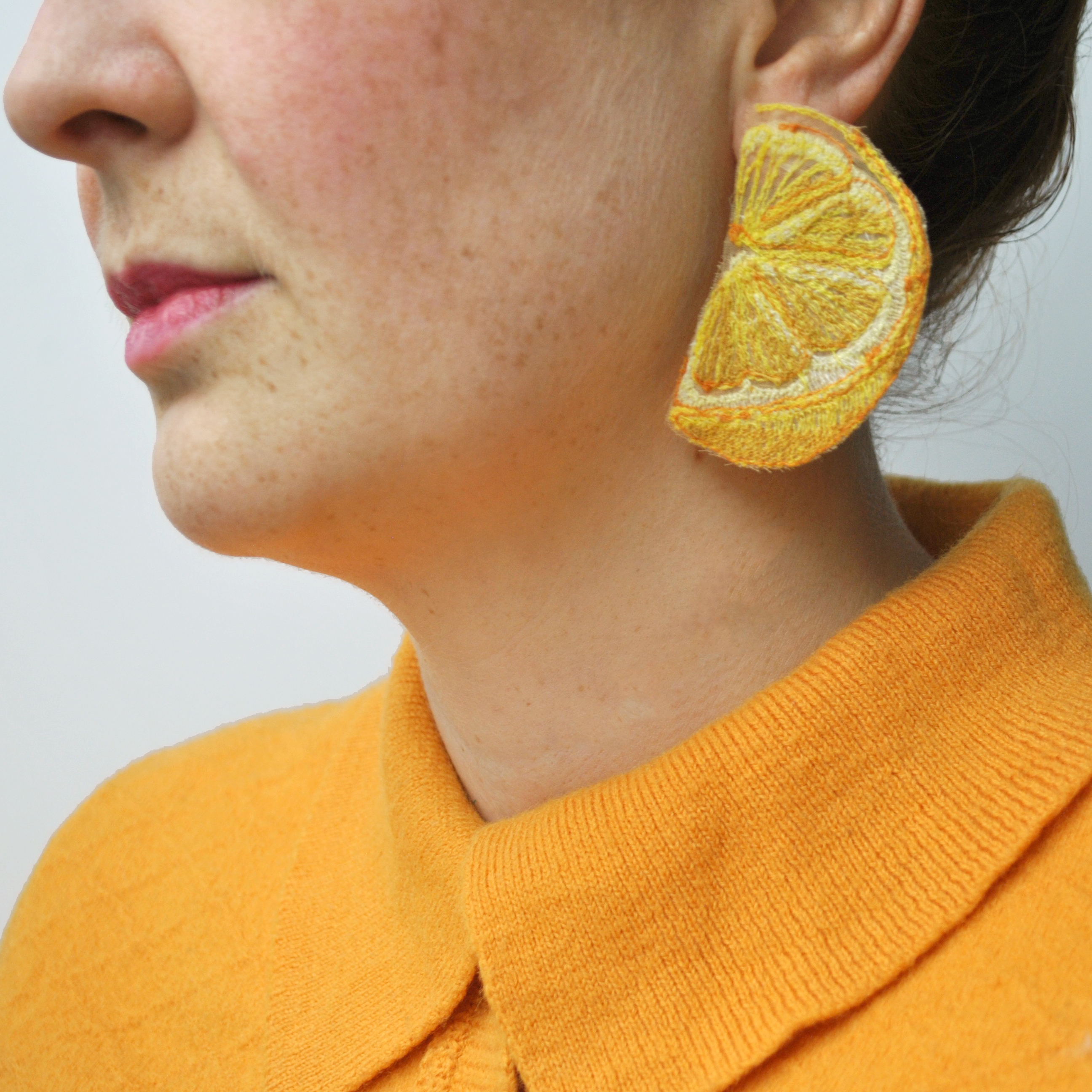 Large Lemon Earrings