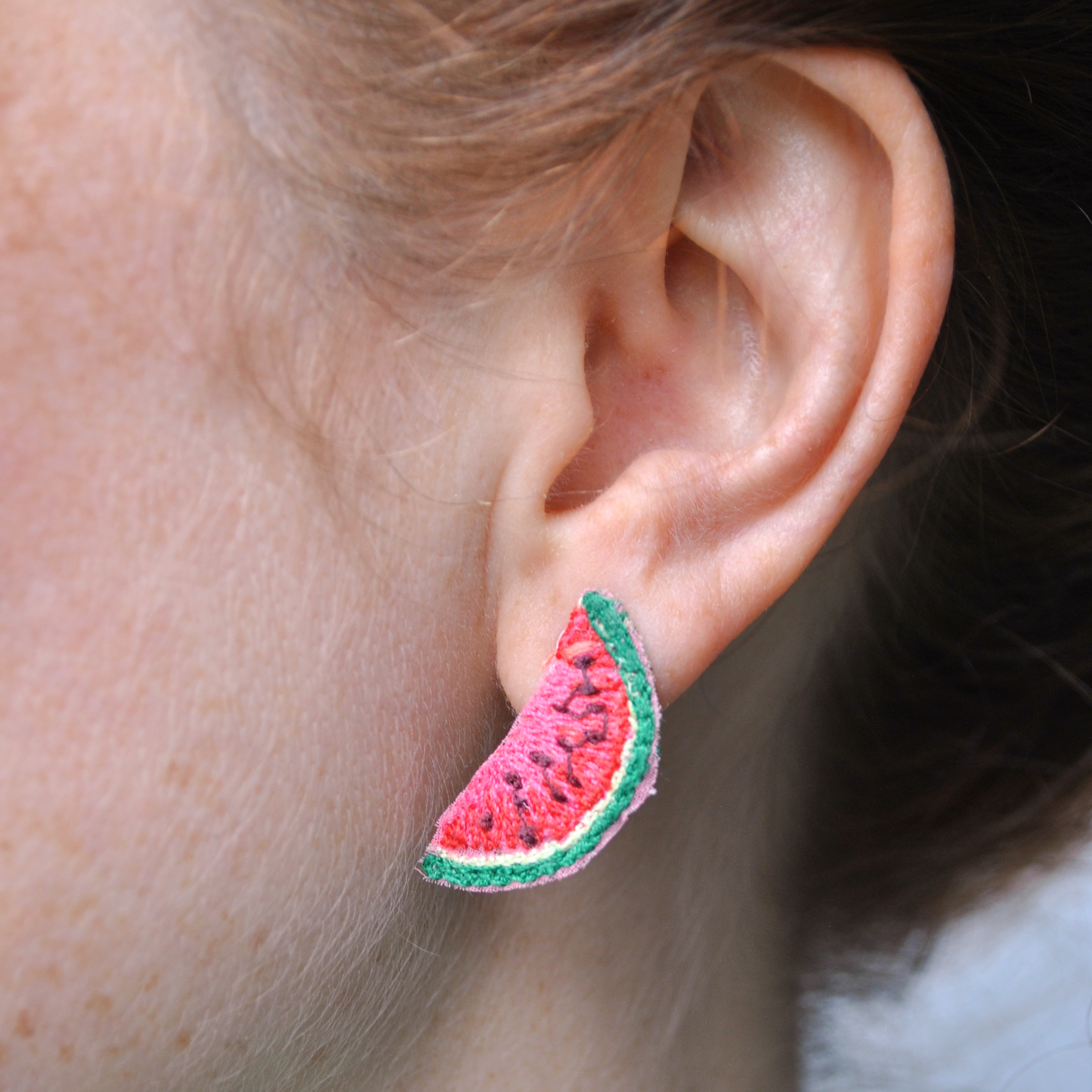Mini Watermelon Earrings